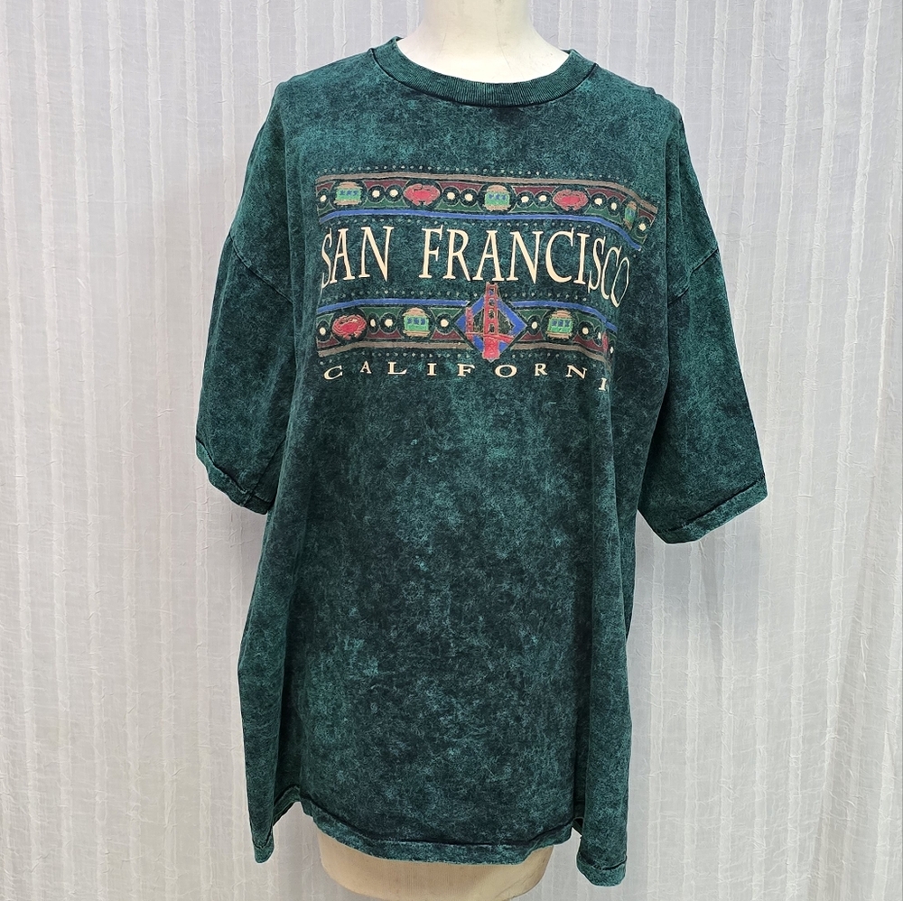 San Francisco Graphic Tie Dye Shirt